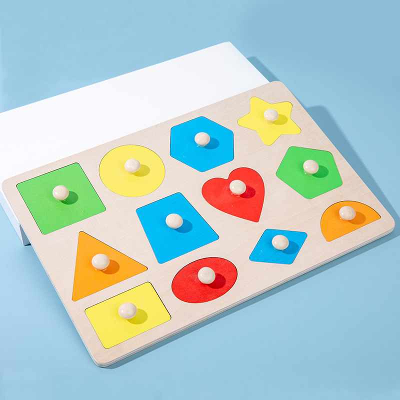 Montessori Wooden Shape Sorting Board