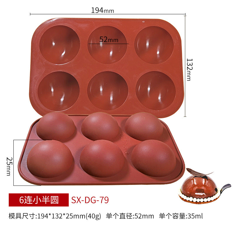 Silicone Half-Sphere Chocolate Mold