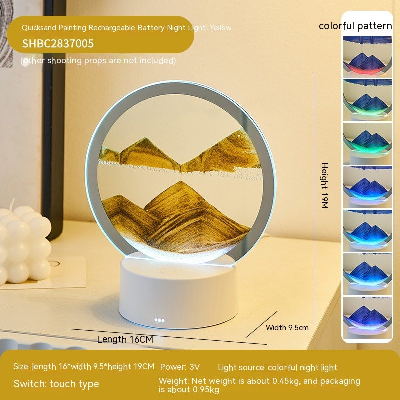 Moving Sand Art LED Lamp