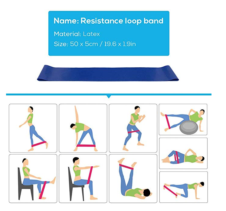 5-Piece Yoga Ball Set with Bands and Blocks
