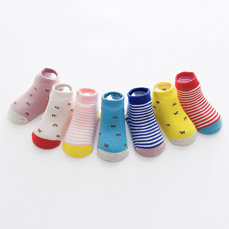 Kids Floral Ankle Socks