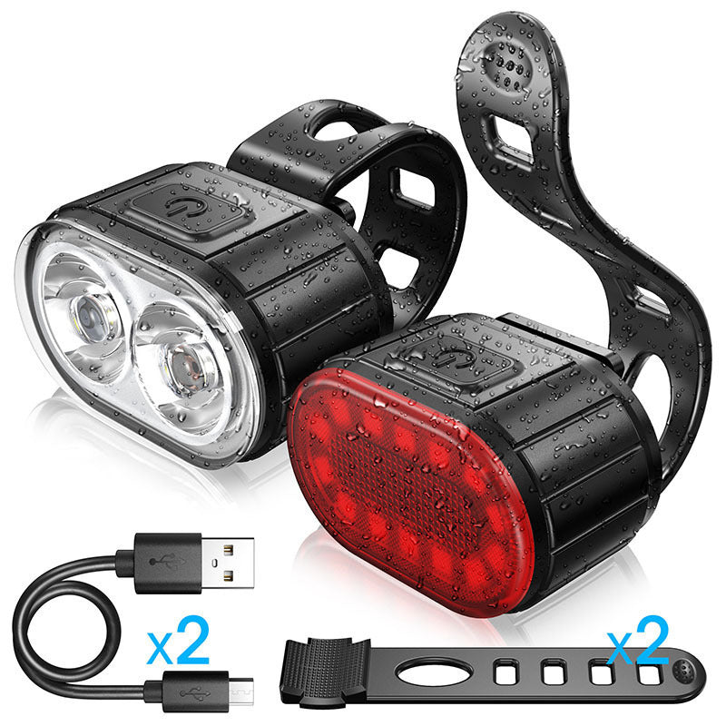 Bike Headlight & Tail Light Set