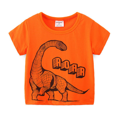 Round Neck Cotton Short-Sleeve Kids' T-Shirt