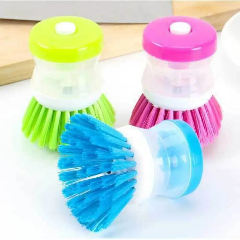Soap-Dispensing Dish Brush