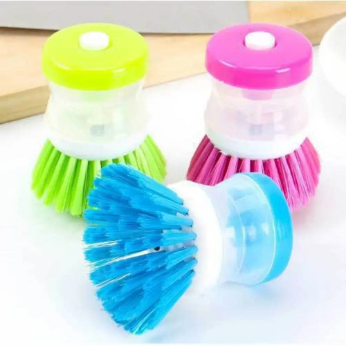 Soap-Dispensing Dish Brush