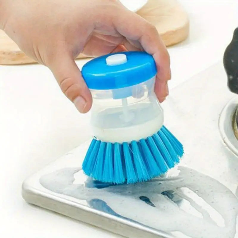 Soap-Dispensing Dish Brush