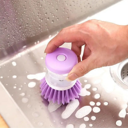 Soap-Dispensing Dish Brush