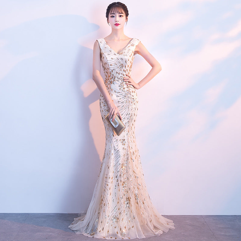 Sequin Mermaid Evening Dress