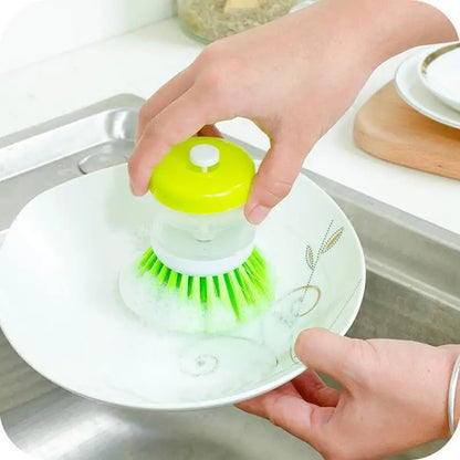 Soap-Dispensing Dish Brush