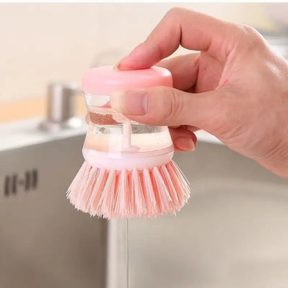 Soap-Dispensing Dish Brush